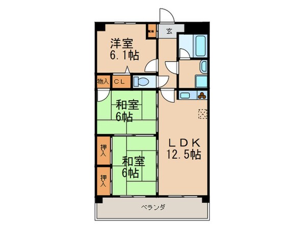 グリーンハイツ須恵の物件間取画像